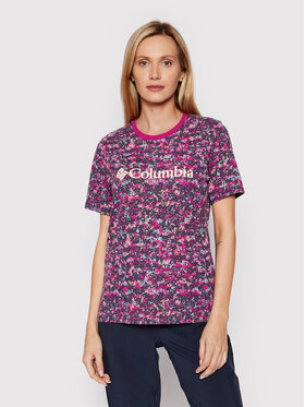 Columbia Columbia T-shirt North Cascades Printed Tee 1992093 Rose Regular Fit