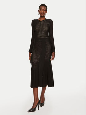 TWINSET TWINSET Rochie tricotată 242TP3050 Negru Regular Fit