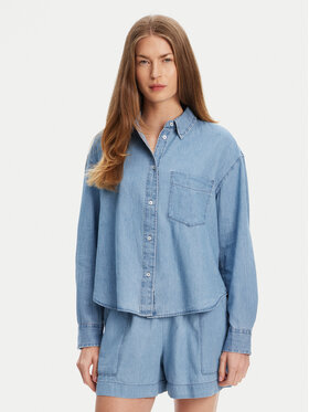 United Colors Of Benetton United Colors Of Benetton Koszula jeansowa 5DHJDQ07U Granatowy Regular Fit
