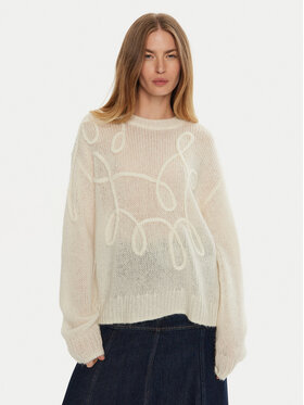 Munthe Munthe Džemper Tahlis 243160124370 Écru Loose Fit
