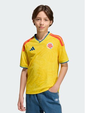 adidas adidas Koszulka techniczna Colombia 26 Home Kids Jersey Żółty Regular Fit