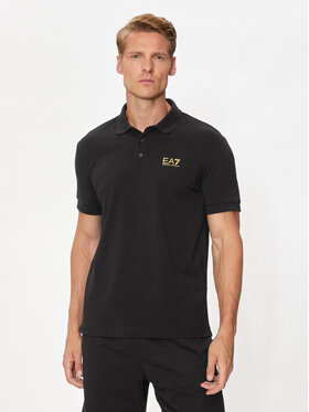 EA7 Emporio Armani EA7 Emporio Armani Polo marškinėliai 8NPF14 PJVQZ 0208 Juoda Regular Fit