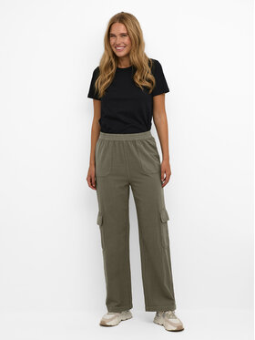 Kaffe Kaffe Штани з тканини Naya 10508358 Зелений Regular Fit