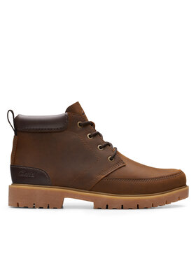 Clarks Clarks Schnürstiefeletten Rossdale Mid 26173452 Braun