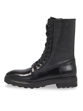 Calvin Klein Planinarske Cipele Cleat Combat Boot - Epi Mono Mix HW0HW01713 Crna