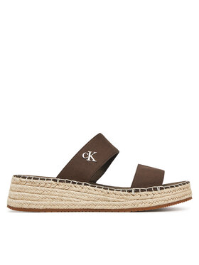 Calvin Klein Jeans Calvin Klein Jeans Espadrilky Sporty Rope Mg Lth Webbing YW0YW01704 Hnědá