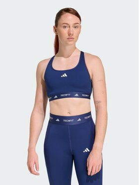 adidas adidas Biustonosz sportowy TECHFIT Niebieski jasny
