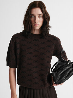 MARI PRETI MARI PRETI T-Shirt MONOGRAM M COZY Hnědá Oversize