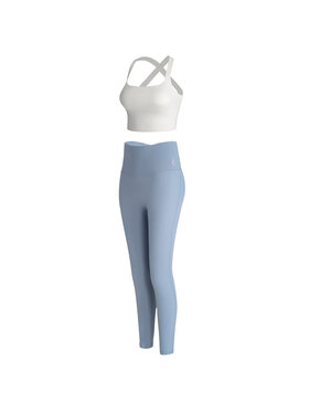 Yeaz Yeaz Komplet top i legginsy SHOW Biały Slim Fit