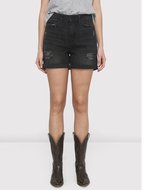 Noisy May Noisy May Дънкови шорти Smiley 27010865 Черен Regular Fit