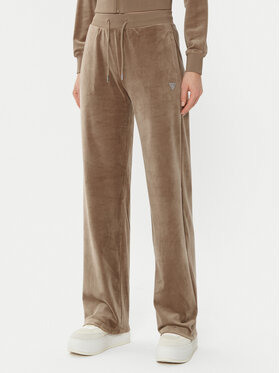 Guess Guess Долнище анцуг V3BB26 KBXI2 Кафяв Regular Fit