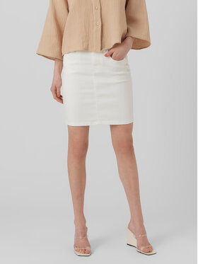 Vero Moda Vero Moda Jeansrock Luna 10279491 Weiß Regular Fit