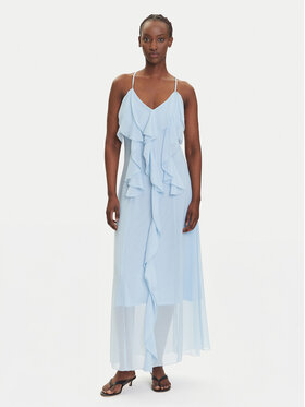 Vero Moda Vero Moda Večerní šaty Camille 10336405 Světle modrá Regular Fit