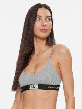 Calvin Klein Underwear Calvin Klein Underwear Biustonosz top Unlined Bralette 000QF7216E Szary
