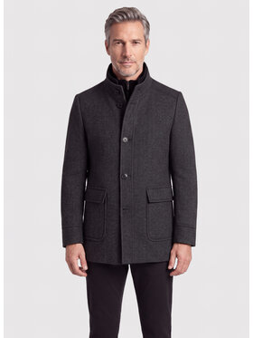 Pako Lorente Pako Lorente Płaszcz zimowy P26WF-7X-020 Szary Straight Fit