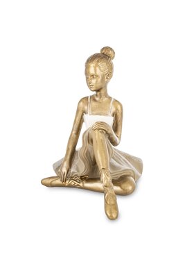 MIAhome MIAhome Figurka siedząca baletniczka ISABELLE Złoty