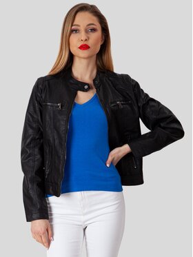 Perso Perso Kurtka damska BLE220012F Czarny Regular Fit