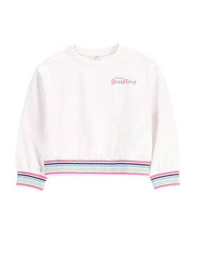 Coccodrillo Coccodrillo Суитшърт WC5132101CGK Бял Regular Fit