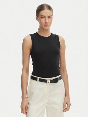 Tommy Hilfiger Tommy Hilfiger Top WW0WW47806 Nero Slim Fit