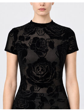 PHILIPP PLEIN PHILIPP PLEIN T-Shirt 31059 Czarny Skin Tight Fit