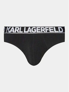 KARL LAGERFELD Set Od 3 Para Muških Slip Gaća Full Elastic Brief Set (3X) 235M2114 Crna