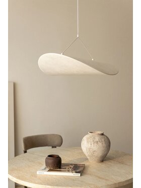 MIAhome MIAhome Lampa wisząca LED w tkaninie Zelvon Biały