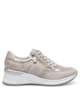 Rieker Rieker Sneakersy N4327-80 Srebrny