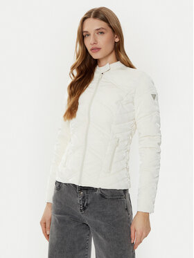 Guess Guess Μπουφάν πουπουλένιο W5RL00 WGV30 Εκρού Regular Fit