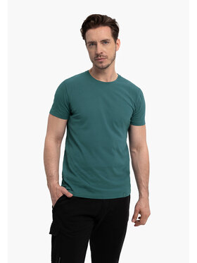 Volcano Volcano T-Shirt T-BASIC Niebieski Regular Fit