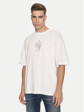 REPLAY Replay Tricou MMG350.000.23454 Alb Oversize