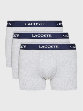 Lacoste Lacoste Set 3 perechi de boxeri 5H3389 Gri