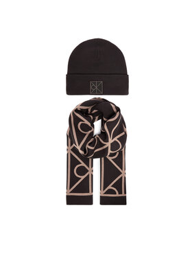 Calvin Klein Calvin Klein Set šal + kapa LV04D0007G Črna