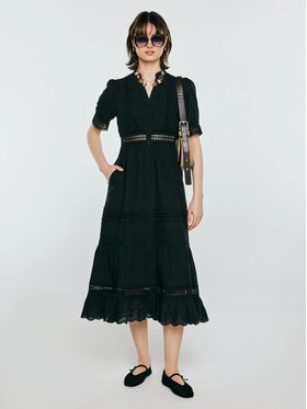 BIG STAR BIG STAR Sukienka codzienna ANIELA_906_340 Czarny Basic Fit