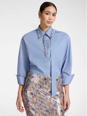 Elena Mirò Elena Mirò Bluzka 2040Z000020N0F4 Turkusowy Regular Fit