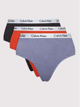 Calvin Klein Underwear Calvin Klein Underwear Komplet 3 par stringów 000QD3800E Kolorowy