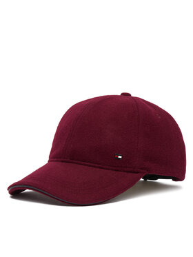 Tommy Hilfiger Tommy Hilfiger Καπέλο Jockey Dc Wool 6 Panel AM0AM14851 Μπορντό