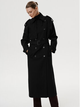 MARI PRETI MARI PRETI Trench Chiara Nero Regular Fit