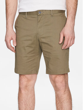 Tommy Hilfiger Tommy Hilfiger Szorty materiałowe Brooklyn MW0MW23563 Zielony Regular Fit