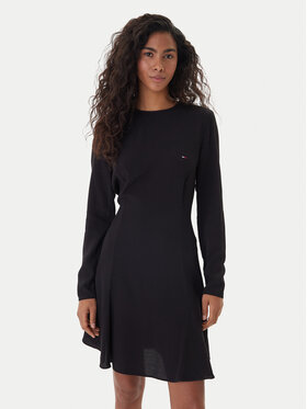 Tommy Jeans Tommy Jeans Ежедневна рокля DW0DW21916 Черен Regular Fit