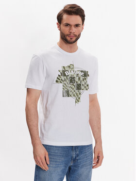 Blauer Blauer T-Shirt 23SBLUH02107 Bílá Regular Fit
