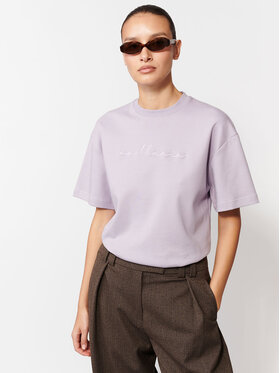 La Mania La Mania T-Shirt MARLO Fioletowy Basic Fit