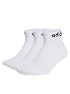 adidas adidas Skarpety Niskie Unisex Linear Ankle Socks Cushioned Socks 3 Pairs HT3457 Biały