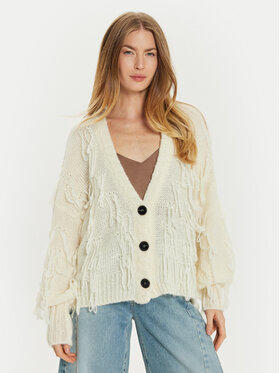 ViCOLO ViCOLO Kardigán 33034S Ekru Relaxed Fit