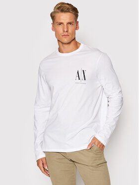 Armani Exchange Armani Exchange Longsleeve 8NZTPL ZJH4Z 1100 Biały Regular Fit
