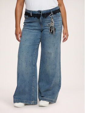 Fiorella Rubino Fiorella Rubino Jeansy P431T205410N024 Niebieski Flare Fit