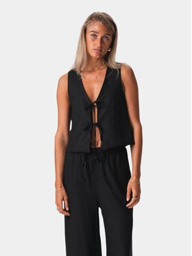 TeeShoppen TeeShoppen Kamizelka 'Basic Collection' Czarny Regular Fit