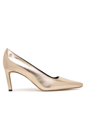 Tommy Hilfiger Tommy Hilfiger Lodičky Logo Metallic Pump Slanted Hl FW0FW08994 Zlatá