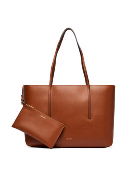 Calvin Klein Calvin Klein Handtasche Foil Logo Tote W/Pouch LV04F3274G Braun
