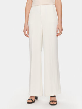 TWINSET TWINSET Hlače 241TP2130 Écru Wide Leg