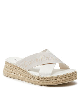 Calvin Klein Jeans Espadrile Sporty Wedge Rope Sandal Mr YW0YW01364 Bela